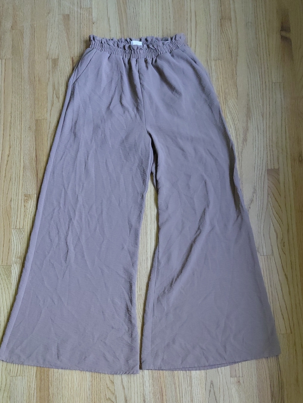 Altar'd State Dusty Brown Wide-Leg Pull-On Pants